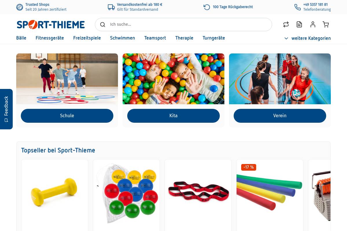 5. Sport-Thieme Coordination Range: Best for German Club Equipment Sourcing