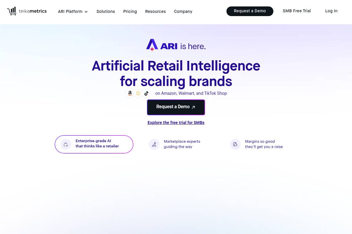 5. Teikametrics: Best for AI Bidding With an Optional Managed Service