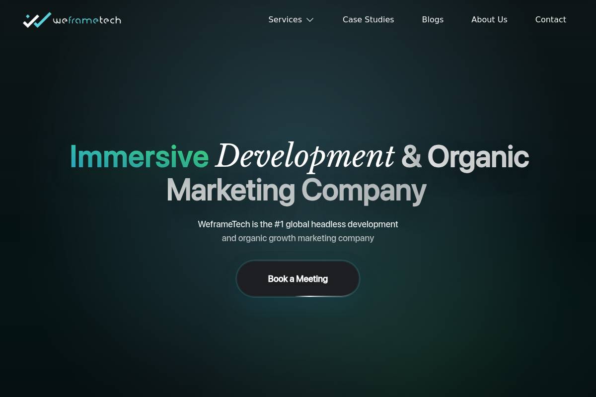 5. Weframe Tech: Best for SaaS Go-to-Market and AI Search Strategy