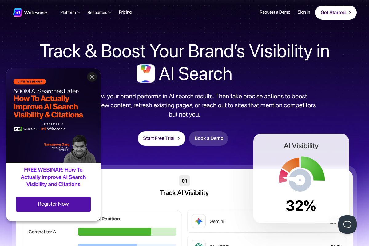 5. WriteSonic — Best for Content Teams Needing AI + SEO