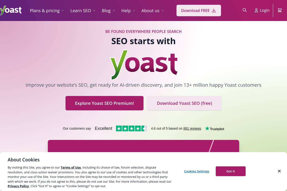 5. Yoast SEO Premium — Best for Guided WordPress Optimisation with AI Meta Generation