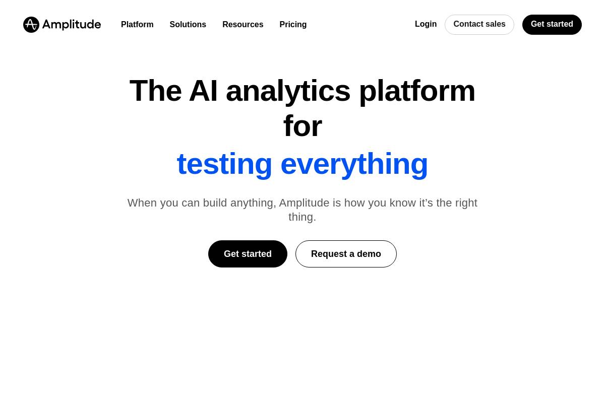 6. Amplitude AI Analytics — Best for Behavioral Analytics and Predictive Insights
