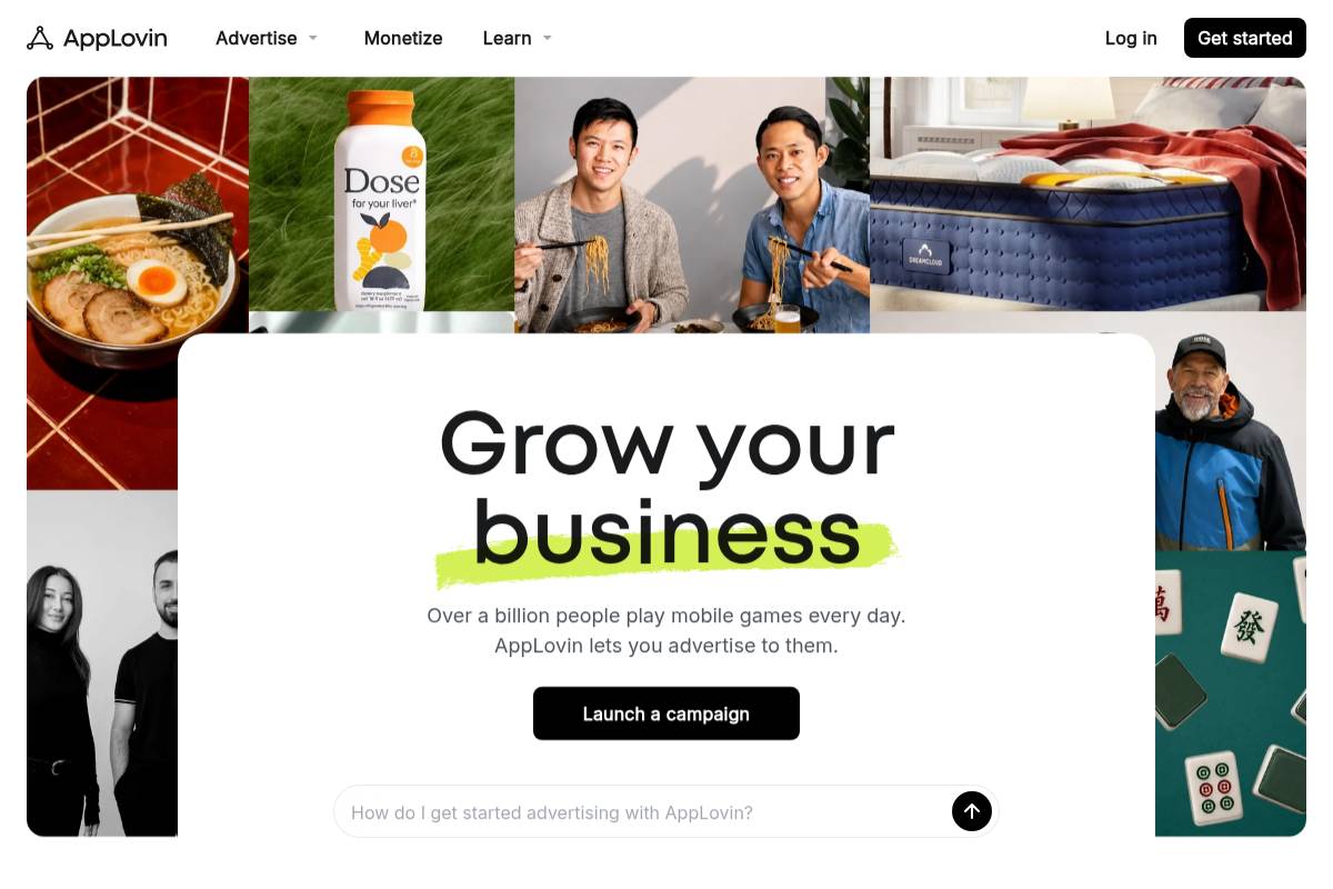 6. AppLovin (AXON) — Best for Mobile Gaming and High-Volume In-App Inventory