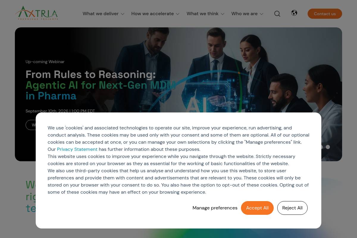 6. Axtria: Best for Life Sciences Data Governance and Commercial AI