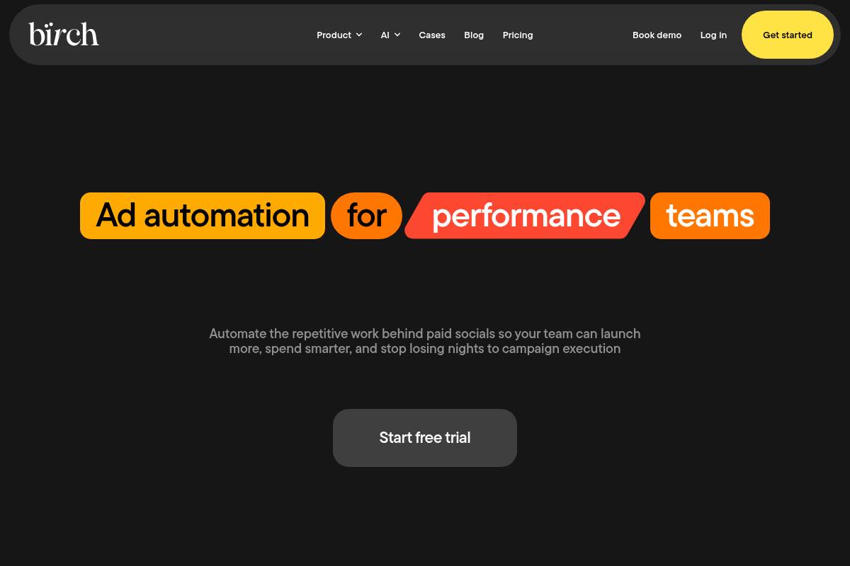 6. Birch (Revealbot): Best for Rules-Based Bid Automation
