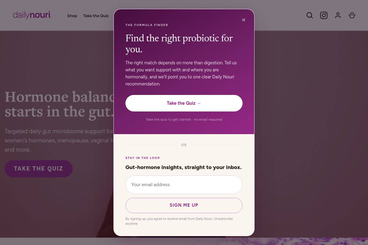 6. Daily Nouri Hormone Balance Probiotic: Best for Estrobolome and Estrogen Metabolism Support