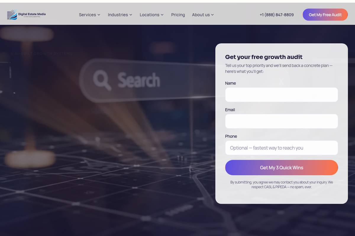 6. Digital Estate Media — Best for SMB AI-Powered Marketing Systems
