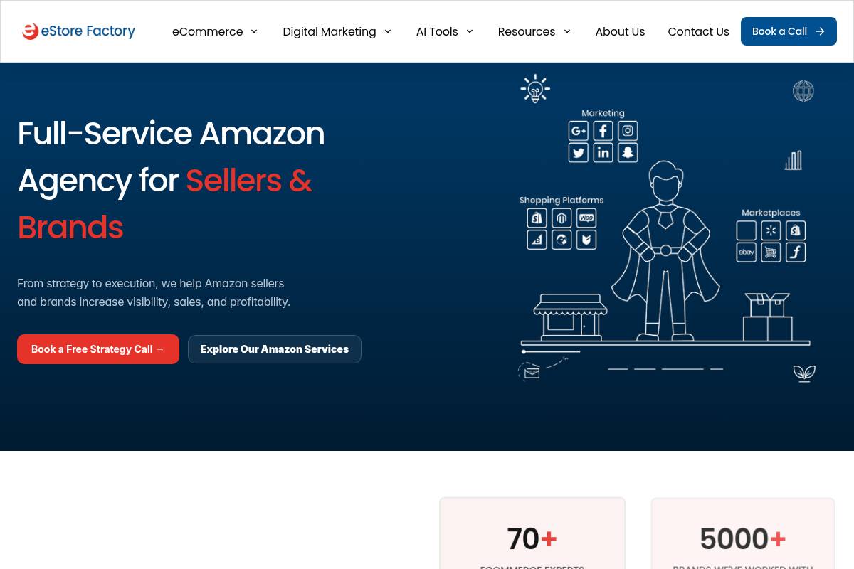 6. eStore Factory: Best for Amazon-First Sellers with Transparent Pricing