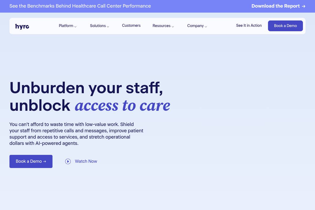 6. Hyro AI — Best for Enterprise Health Systems with Deep EHR Integration Requirements