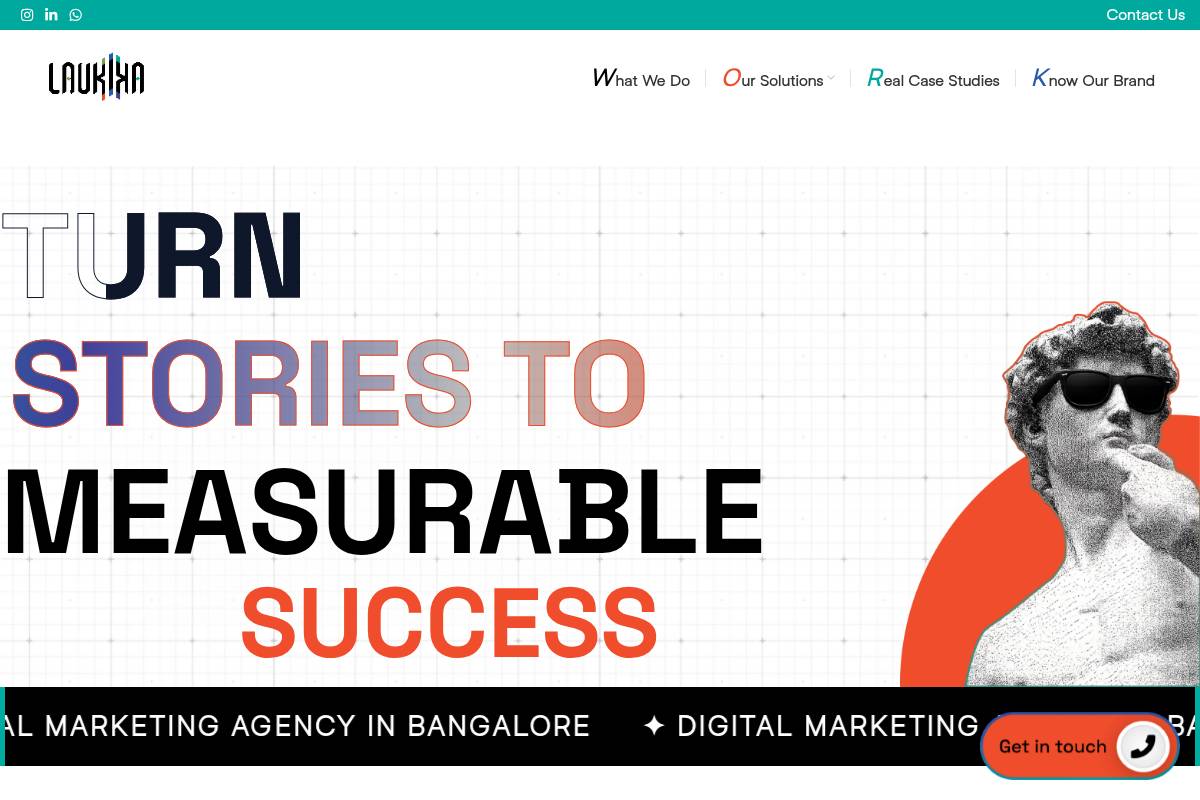 6. Laukika: Best for Local Bangalore Brands & Free Audits