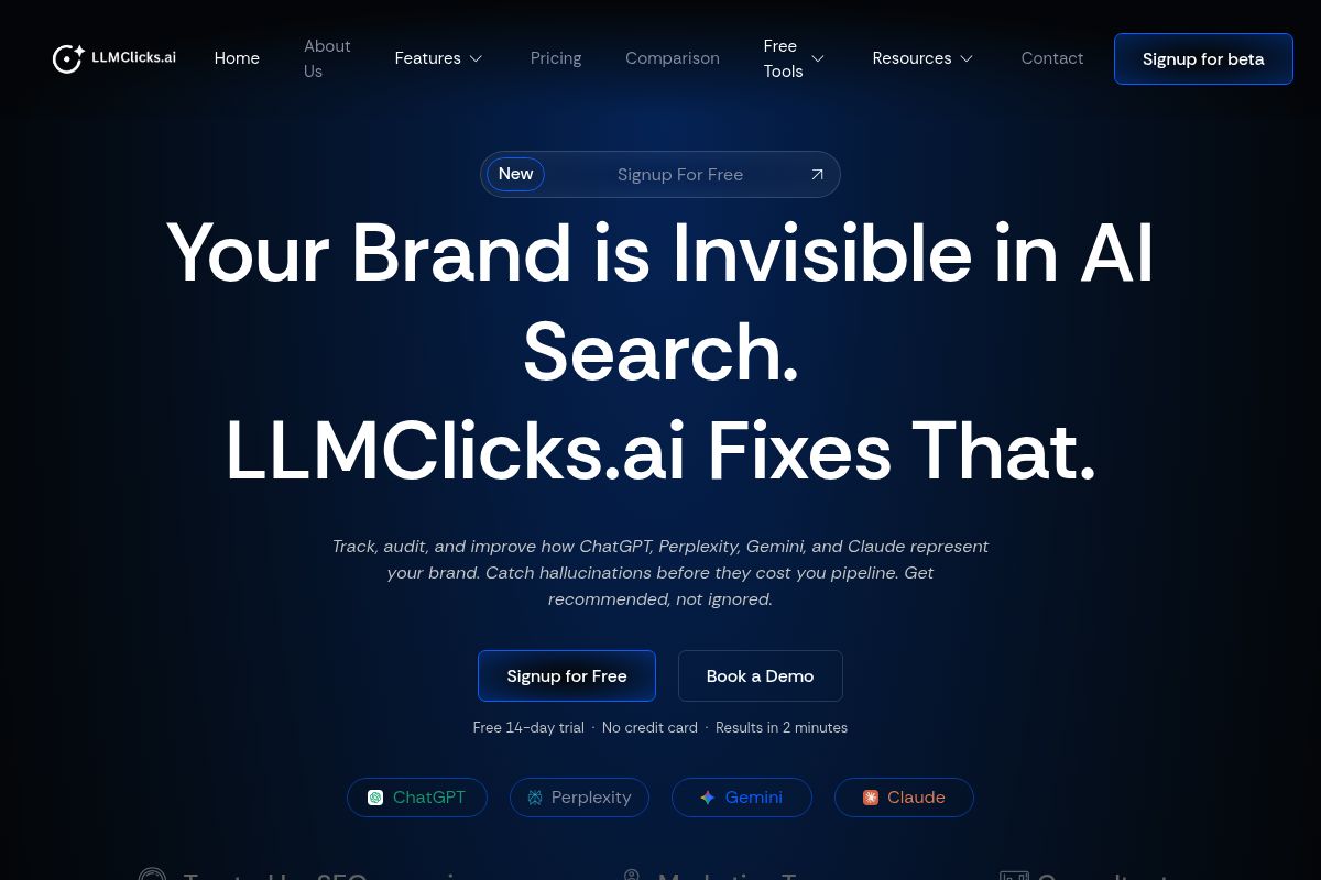 6. LLMClicks — Best for Agencies Managing Multiple Clients