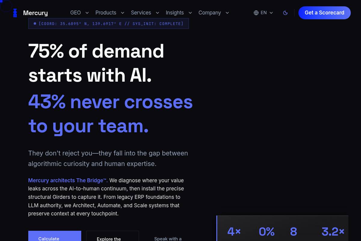 6. Mercury Technology Solutions — Best for Generative AI Optimization (GAIO) in Regulated Industries