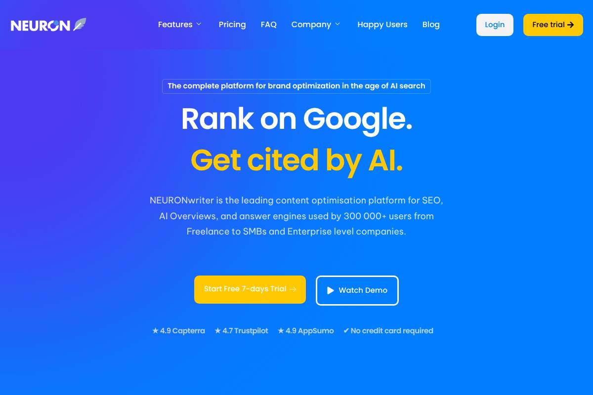 6. NeuronWriter: Best for Budget-Friendly NLP Content Scoring