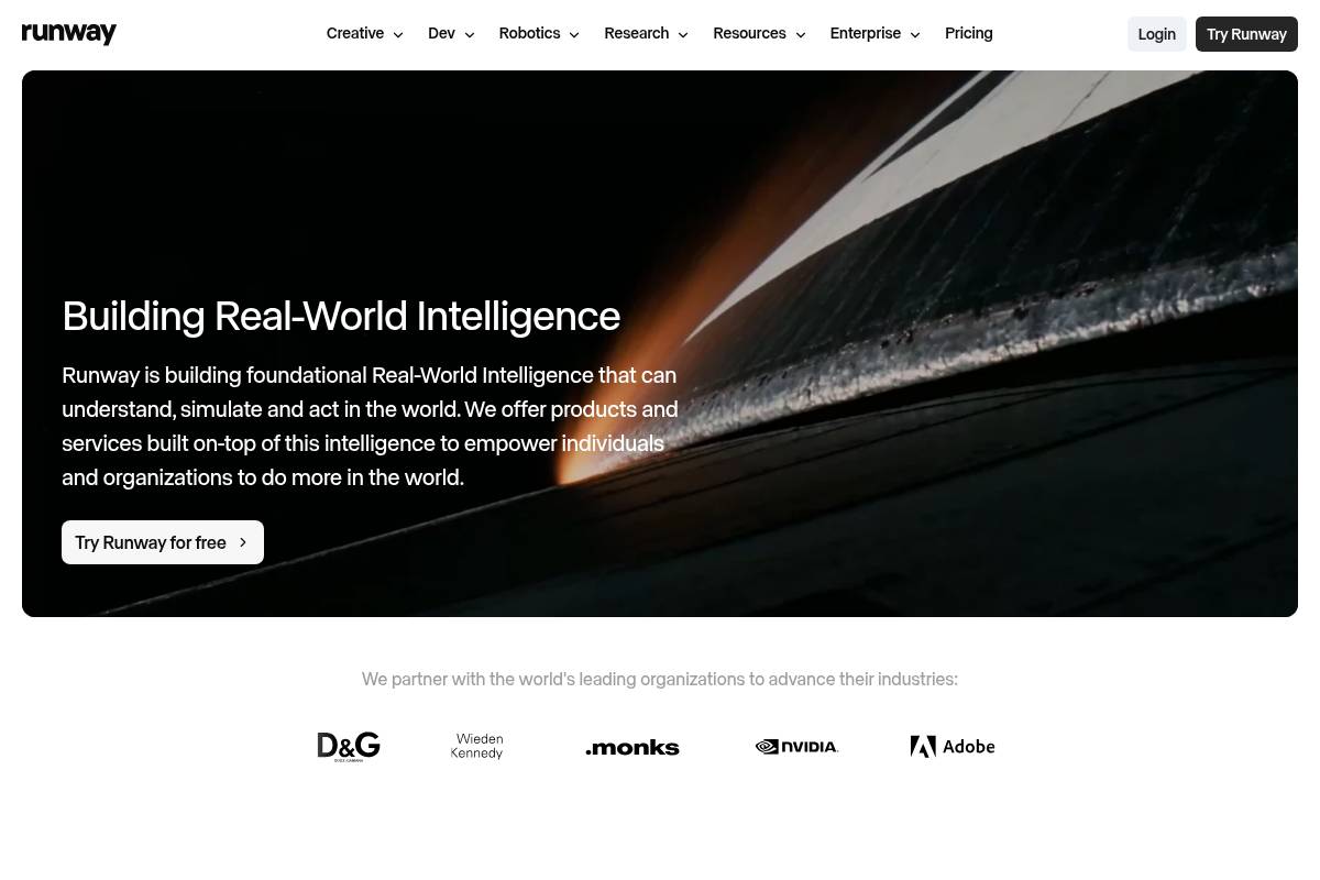 6. Runway: Best for Cinematic Brand Video Ads