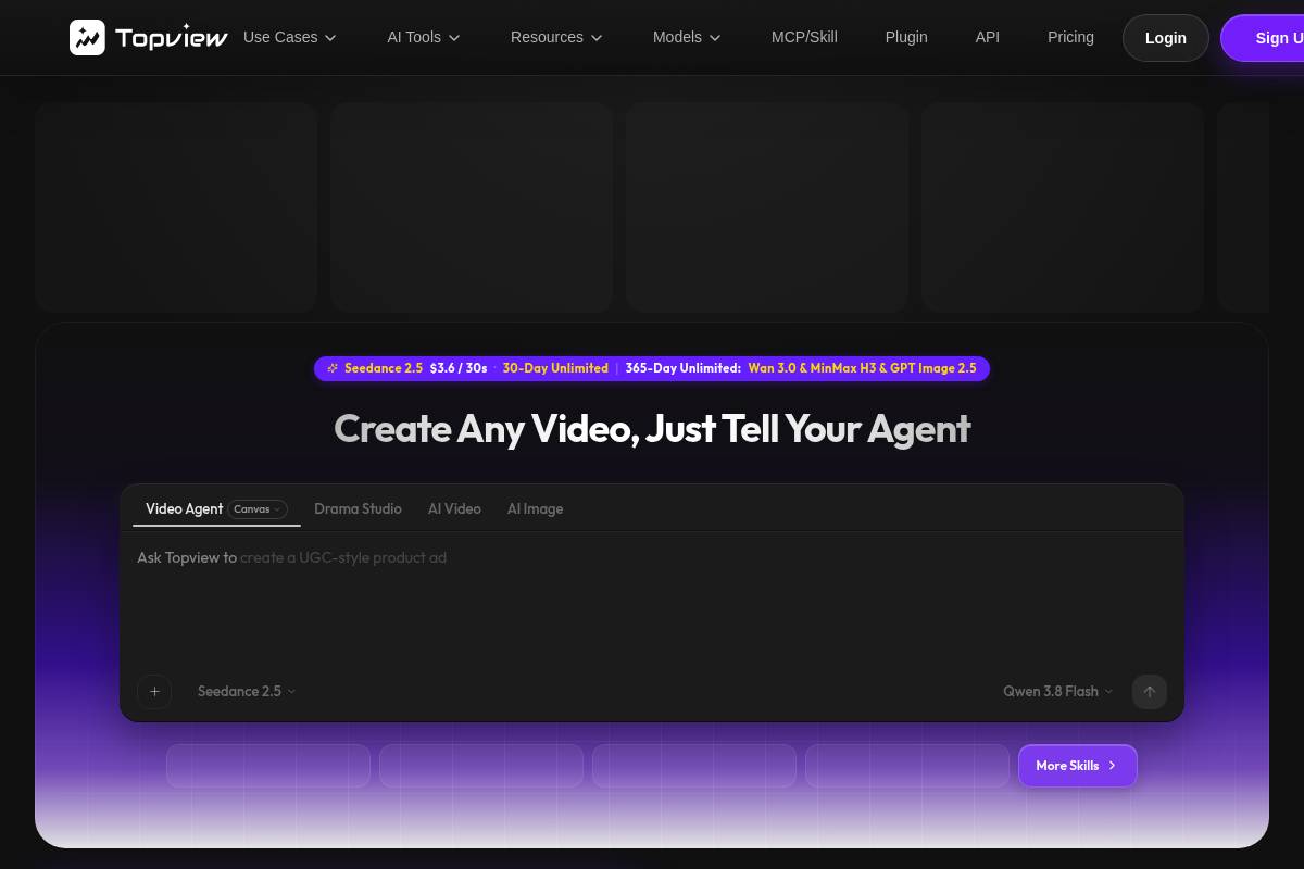 6. Topview.ai: Best for TikTok-Style UGC Ad Testing at Volume