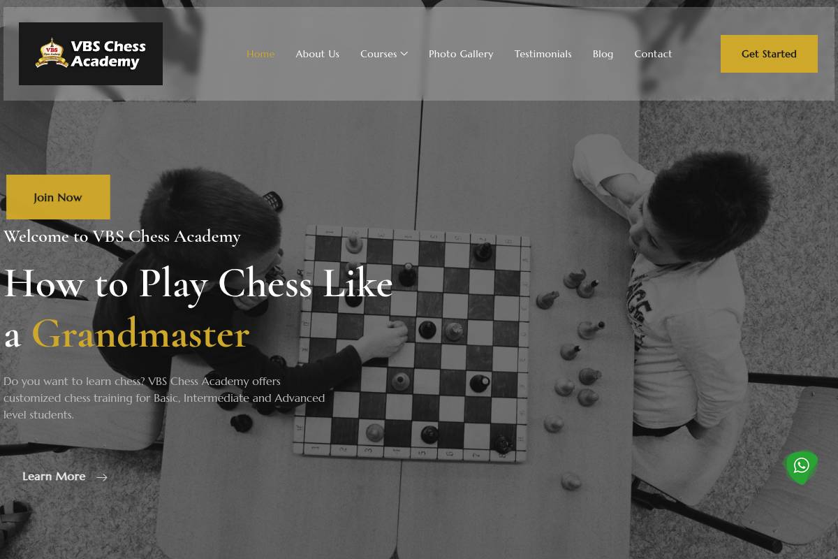 6. VBS Chess Academy — Best for Traditional Excellence in Chennai