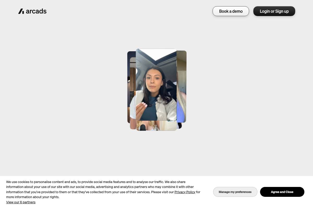 7. Arcads: Best for Realistic AI Actor-Led UGC Ads