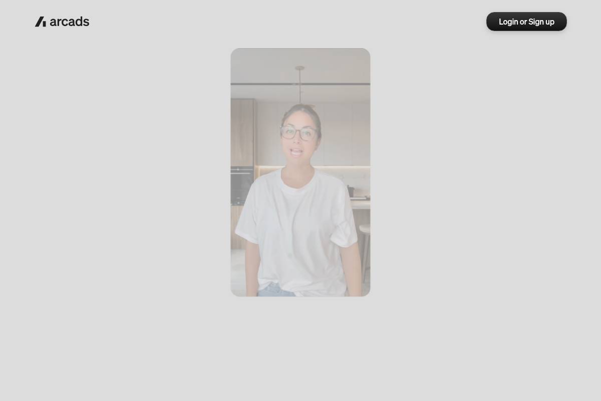 7. Arcads: Best for Realistic AI Actor UGC Ads