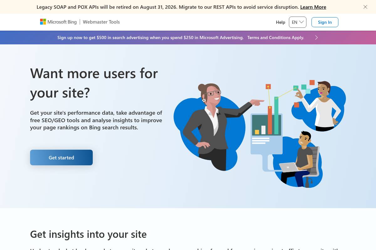 7. Bing Webmaster Tools — Best Free AI Citation Data for Microsoft Copilot and Bing AI