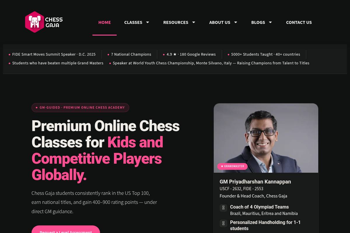 7. Chess Gaja: Best for AI-Enhanced Learning