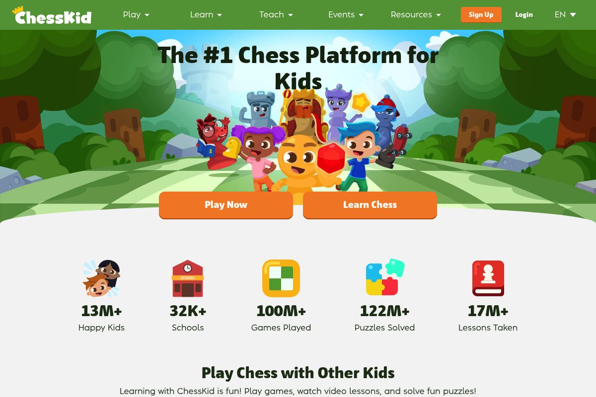 7. ChessKid — Best for Safe Chess Learning Environment for Children