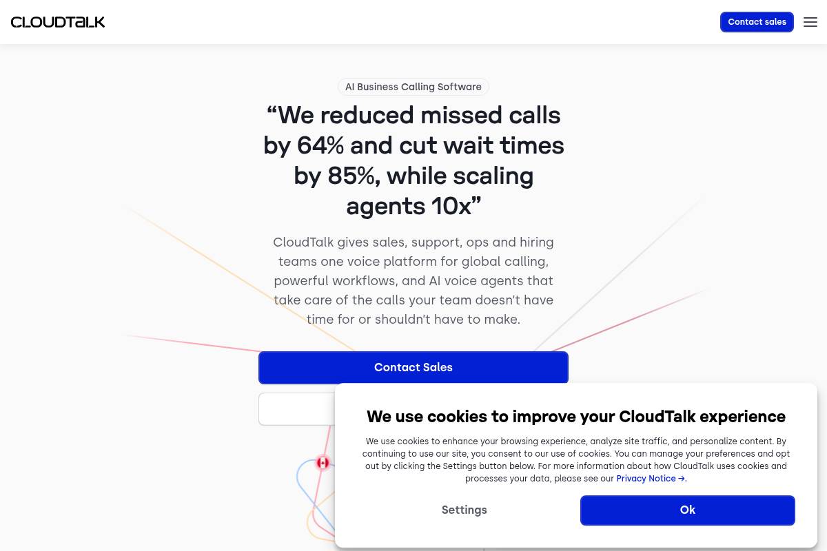 7. CloudTalk — Best for SMB Sales and Support Teams