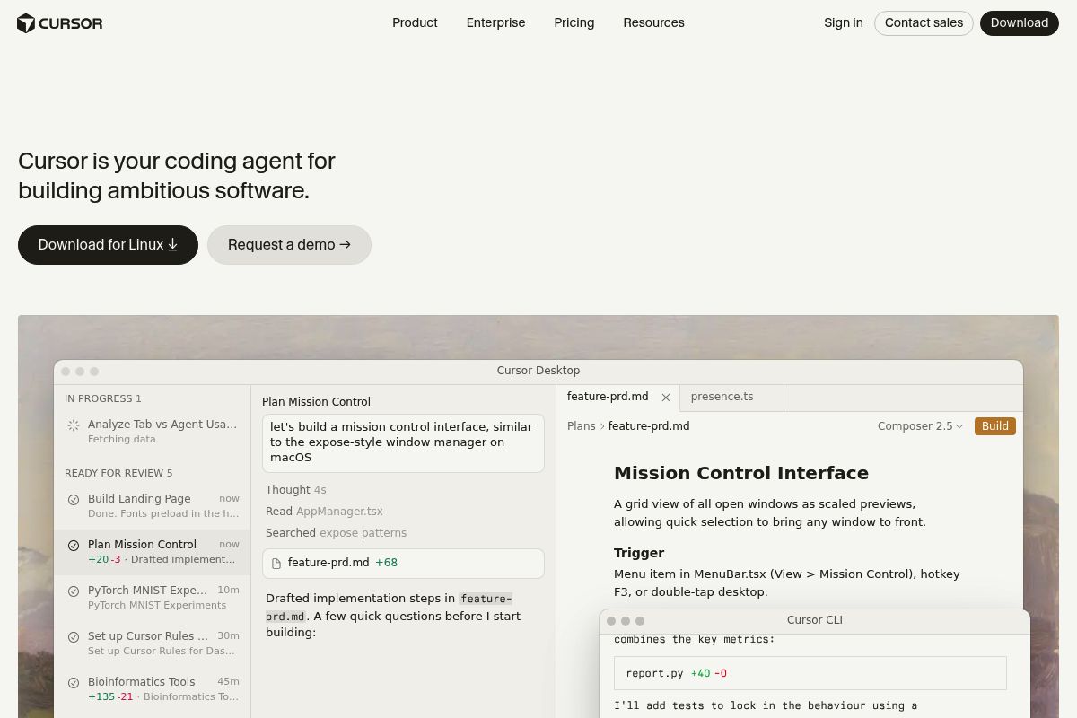 7. Cursor — Best for Developers Who Want AI-Assisted Extension Development Inside a Full IDE