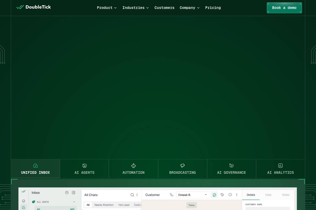 7. DoubleTick: Best for Mobile-First Sales Teams