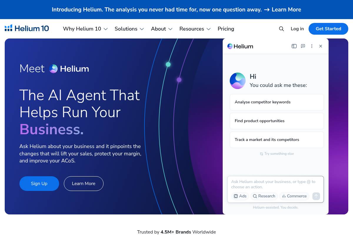 7. Helium 10 (Adtomic): Best for Sellers Already in the Helium 10 Ecosystem