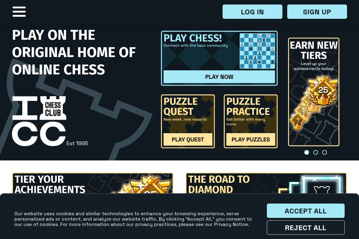 7. Internet Chess Club (ICC) — Best for Classic Competitive Chess Experience