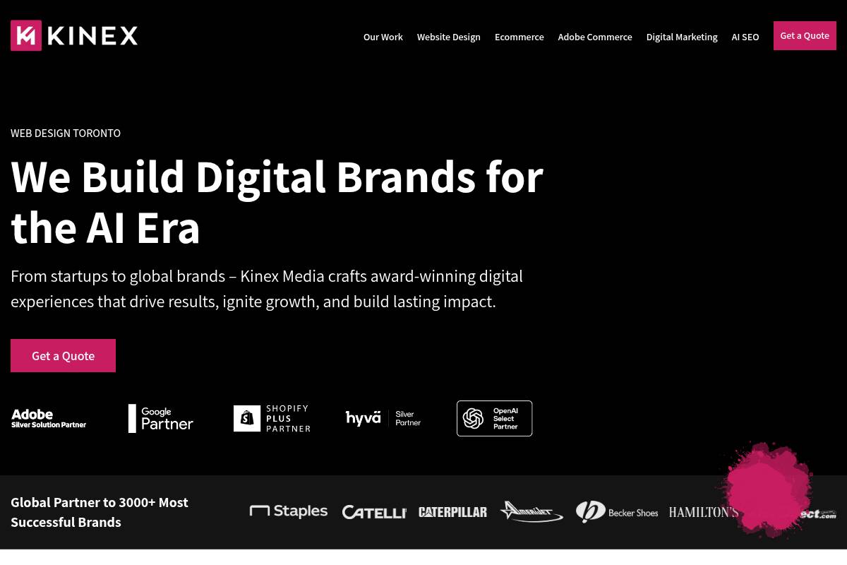 7. Kinex Media — Best for eCommerce SEO + Web Design Bundles