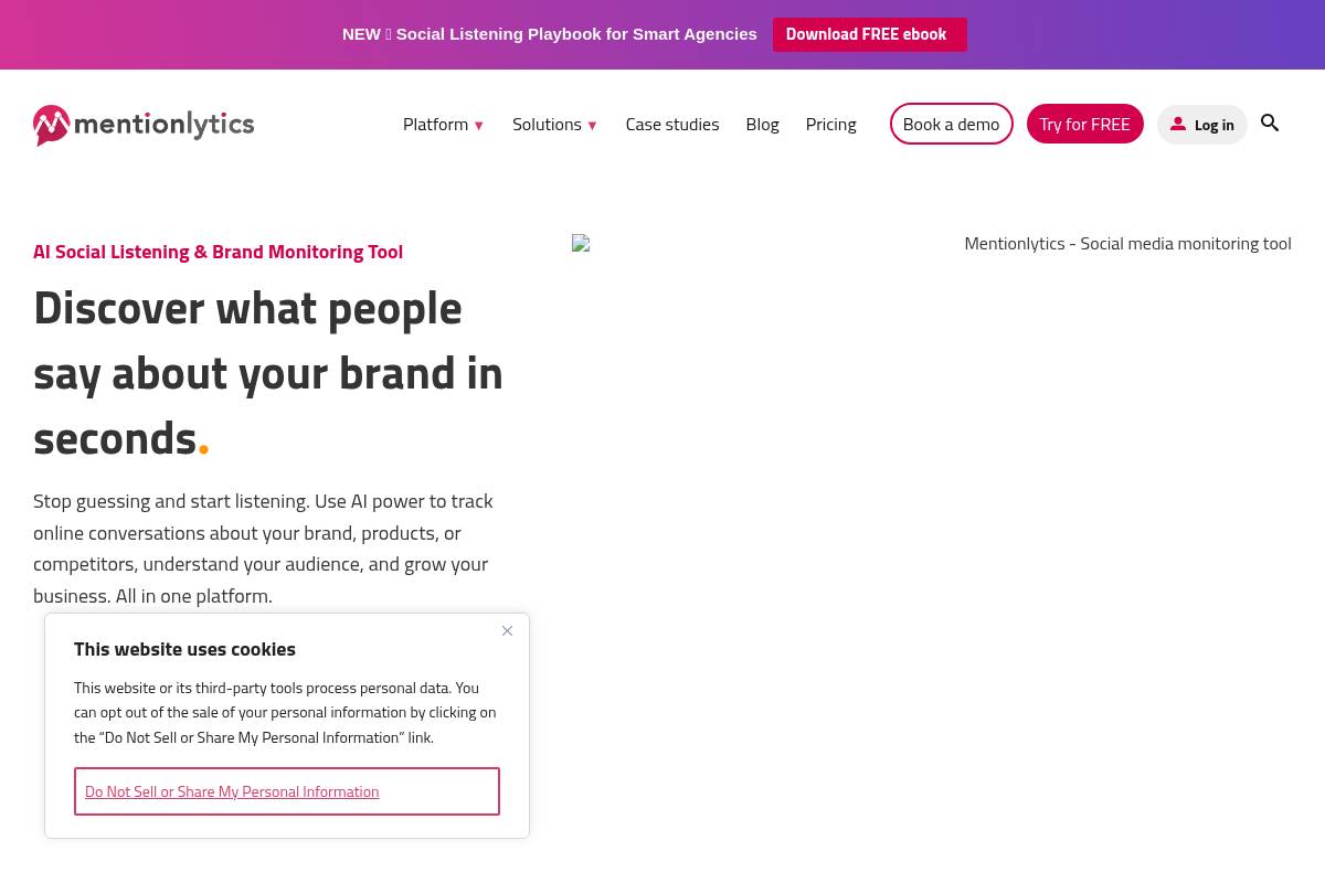 7. Mentionlytics — Best for Budget-Friendly Multilingual Brand Monitoring