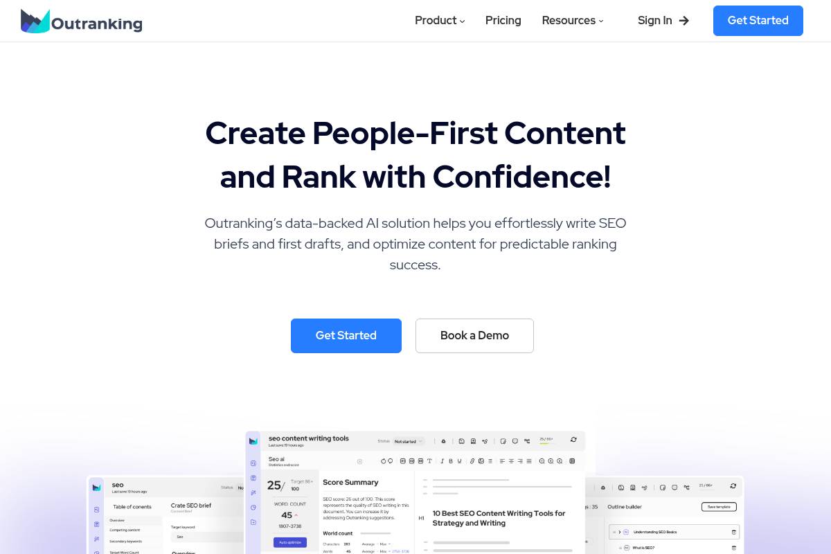 7. Outranking: Best for Guided SEO Workflow for Solo Writers