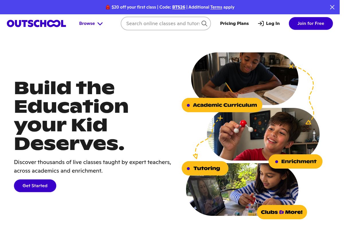 7. Outschool Chess Classes — Best for Flexible, Pay-Per-Class Online Lessons for Kids