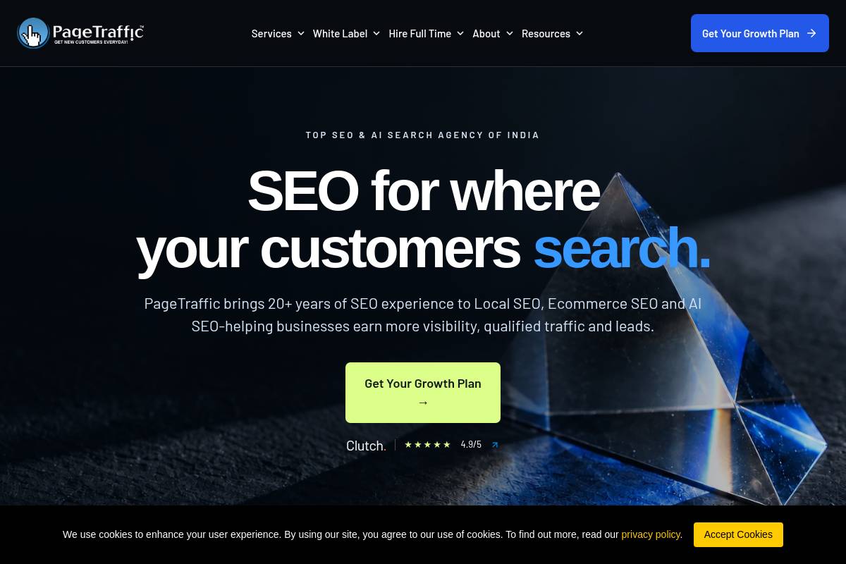 7. PageTraffic: Best for Search-Led Growth for Established Ecommerce Brands