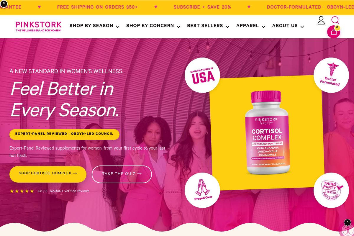 7. Pink Stork: Best for Vegan DHA Prenatal with Vitamin D3