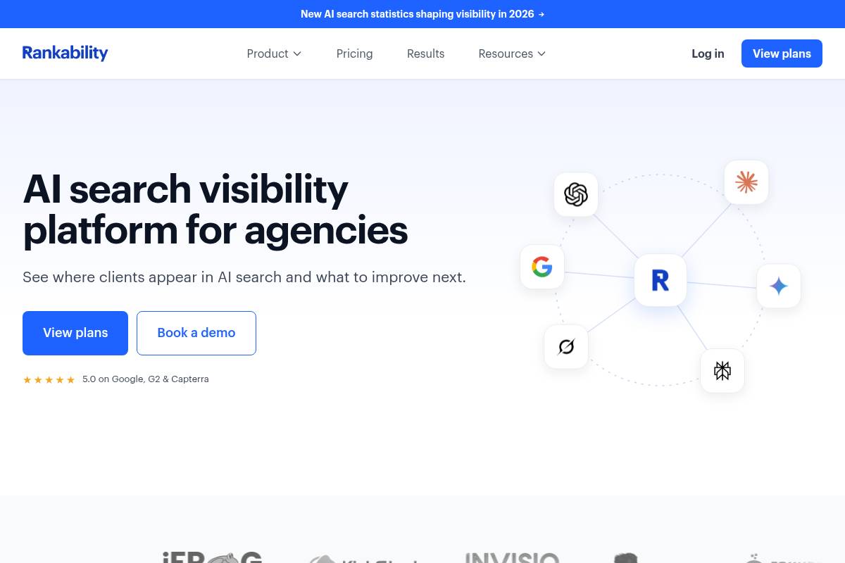 7. Rankability — Best for SEO Agencies Wanting AI Tracking Inside a Content Suite