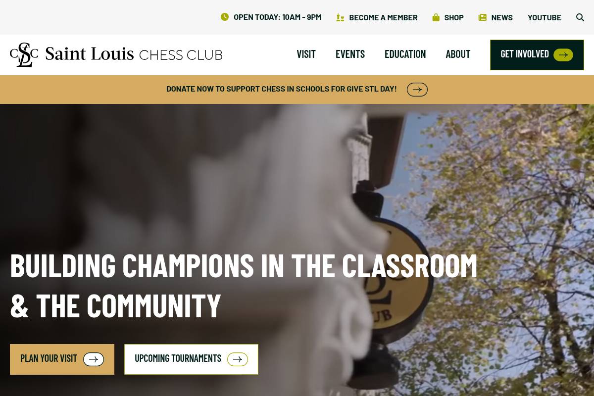7. Saint Louis Chess Club — Best for Classic Institutional Training
