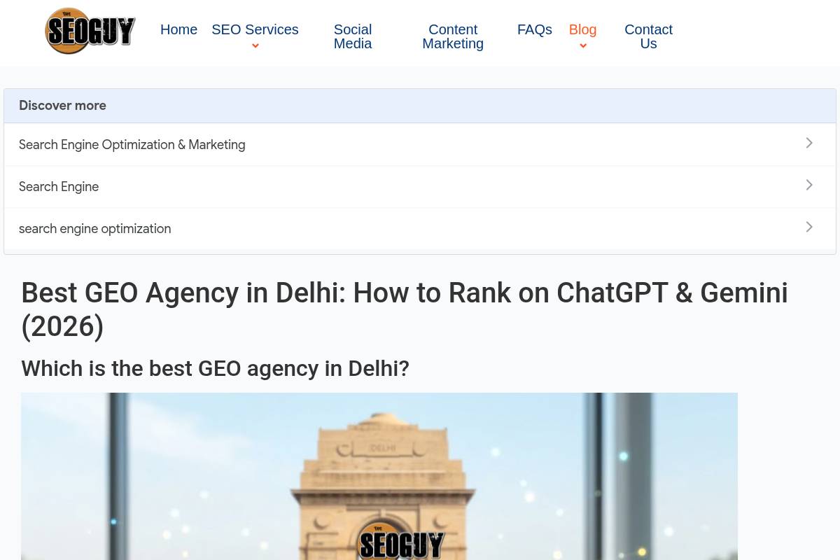 7. TheSEOGuy — Best for Affordable Technical SEO Combined with AEO