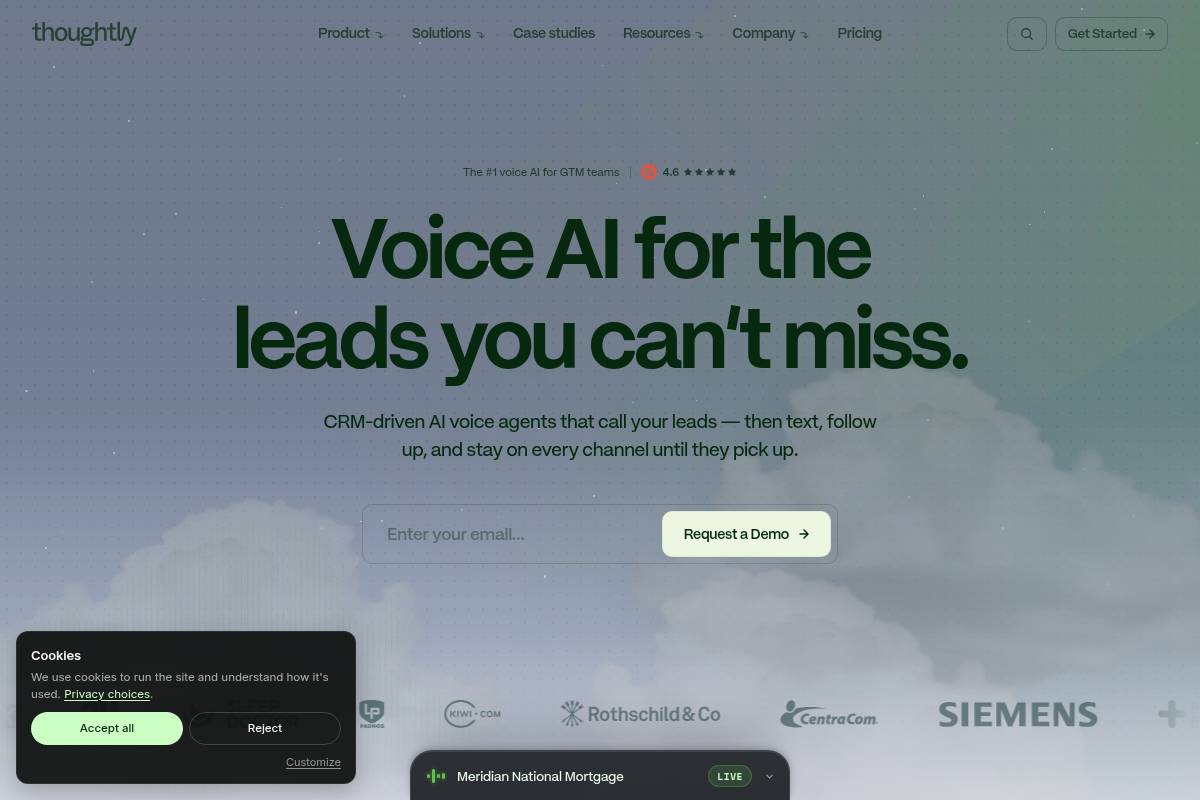 7. Thoughtly — Best for Mid-Market Revenue Teams in Healthcare, Insurance, and Real Estate