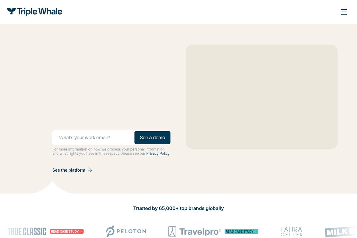 7. Triple Whale: Best for DTC Ecommerce Analytics and Attribution