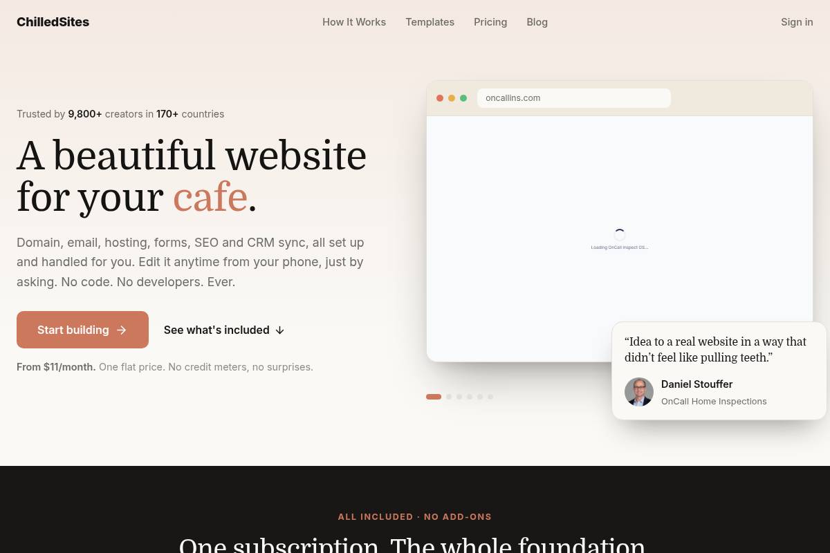 8. ChilledSites — Best for Fast Manifest V3 Code Generation from Plain English