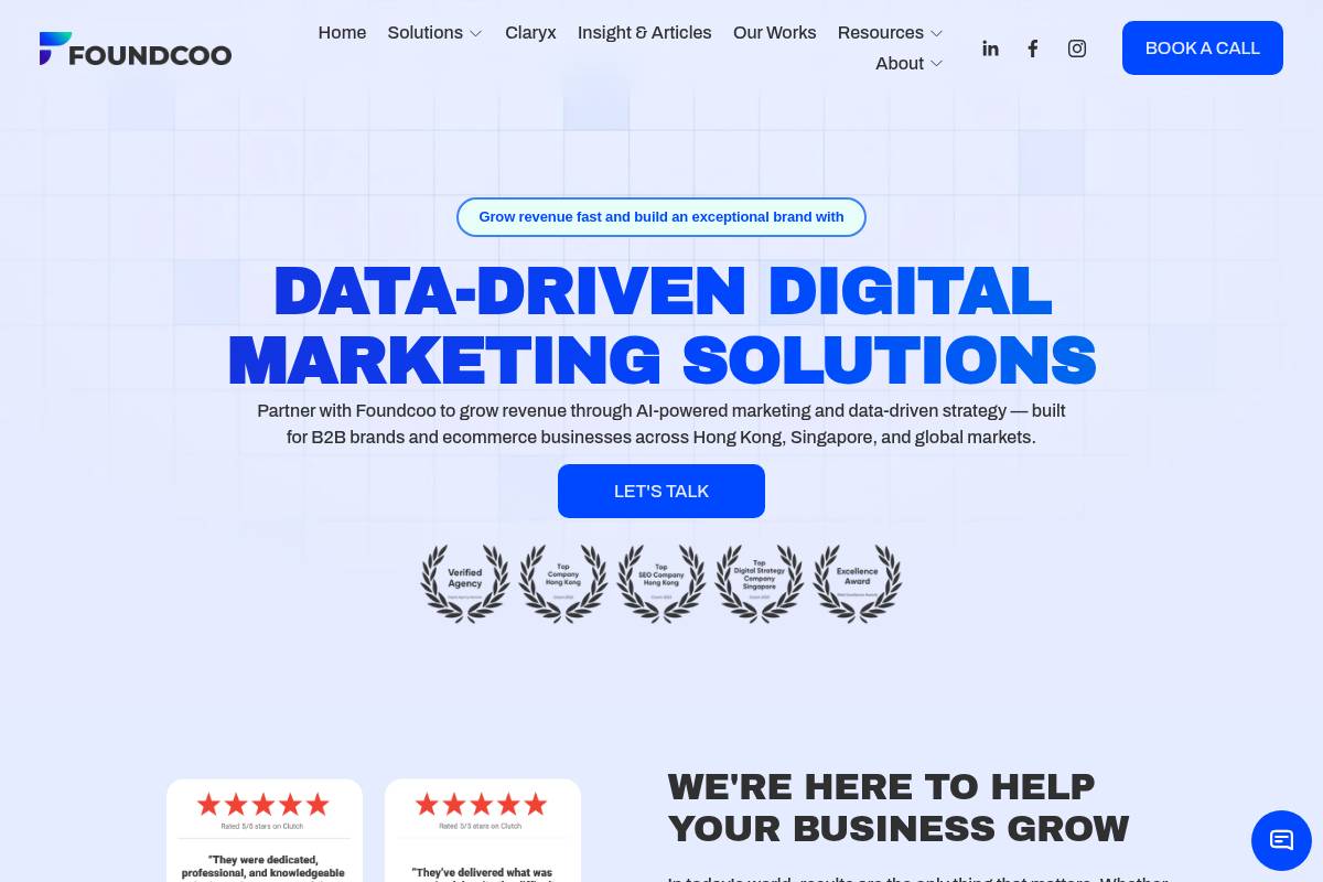 8. Foundcoo — Best for B2B and Ecommerce AI-Powered Marketing