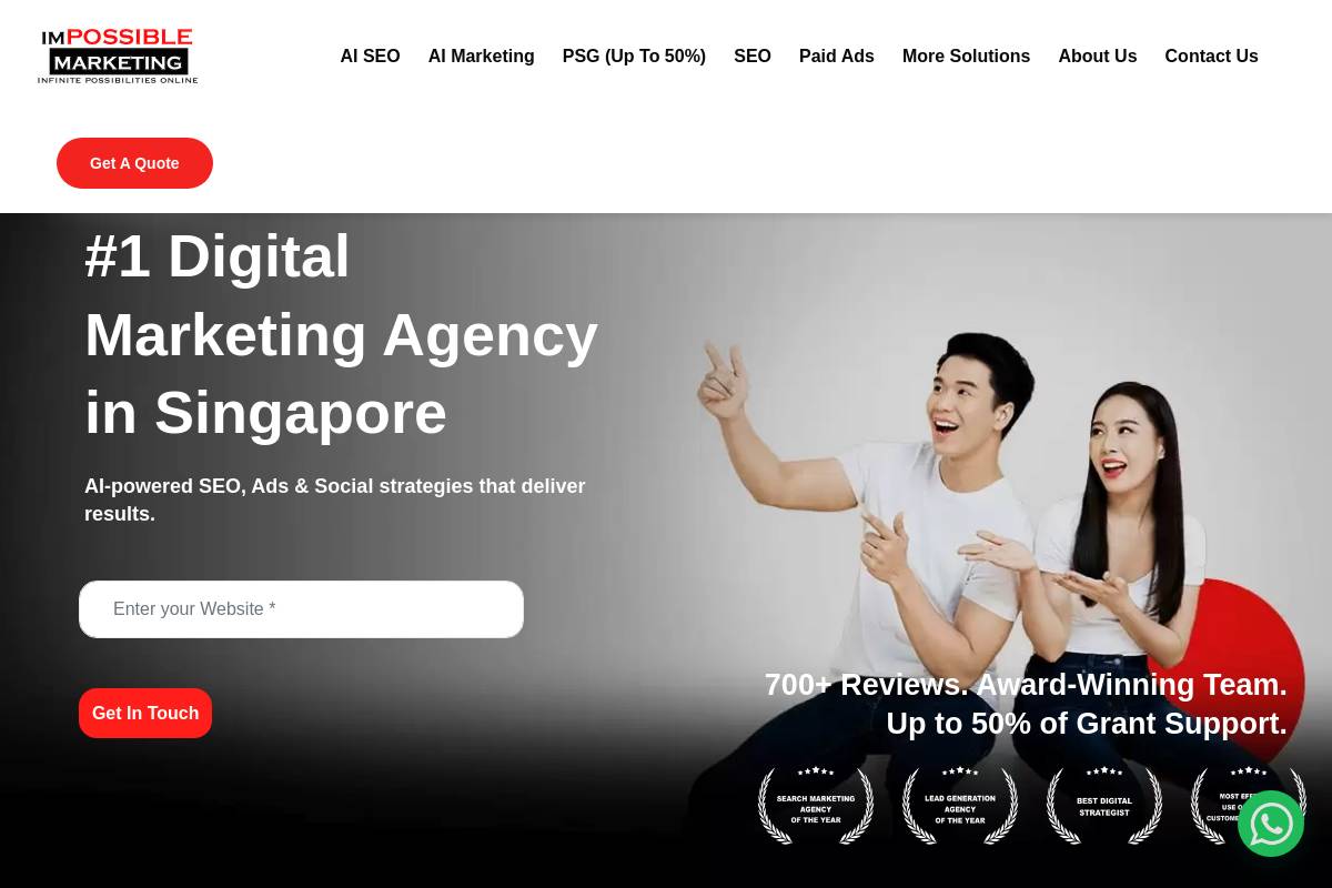 8. Impossible Marketing — Best for SME Full-Service SEO Bundled with GEO/AEO