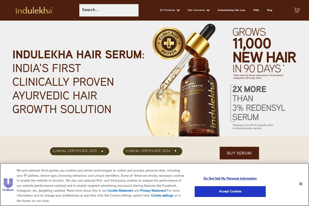 8. Indulekha Svetakutuja Dandruff Treatment Scalp Serum: Best Ayurvedic-Leaning Option