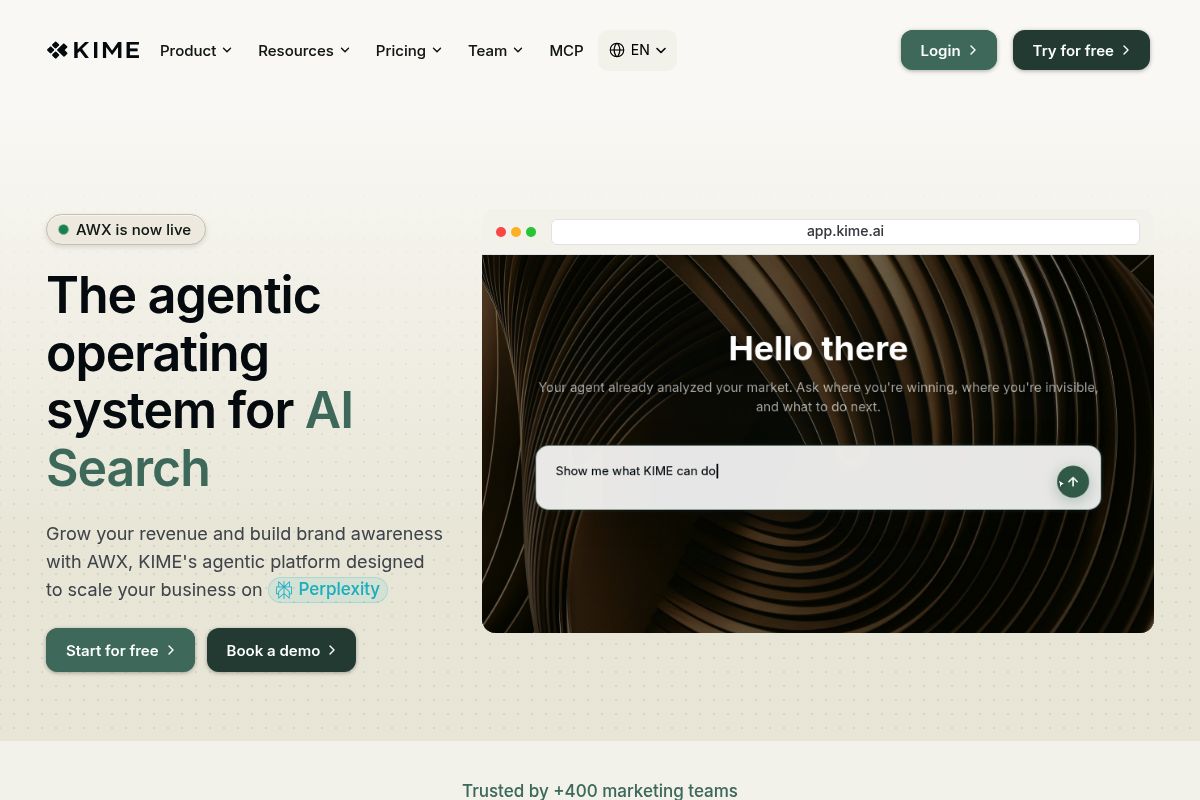 8. KIME AI — Best for Multi-LLM Tracking with an Action-First Workflow