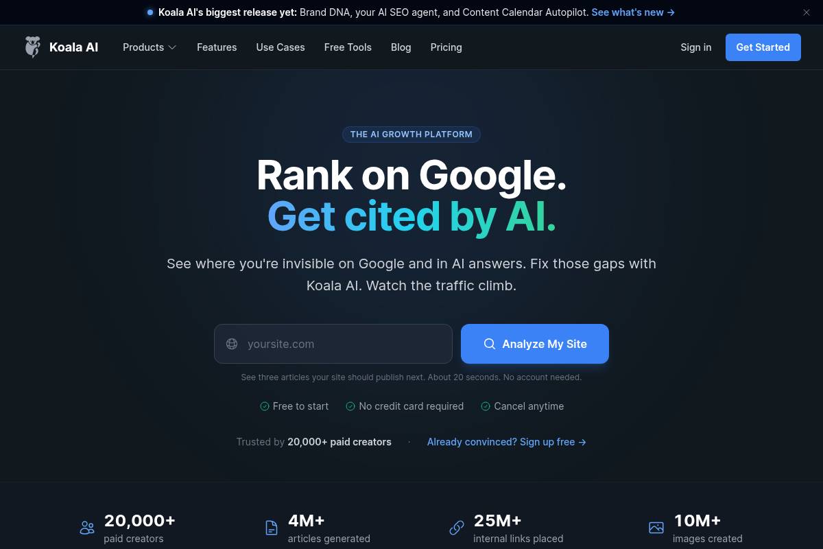 8. Koala AI: Best for High-Volume Affiliate and Amazon Content Generation