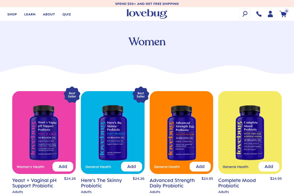 8. Lovebug V-Best: Best for Highest CFU Count