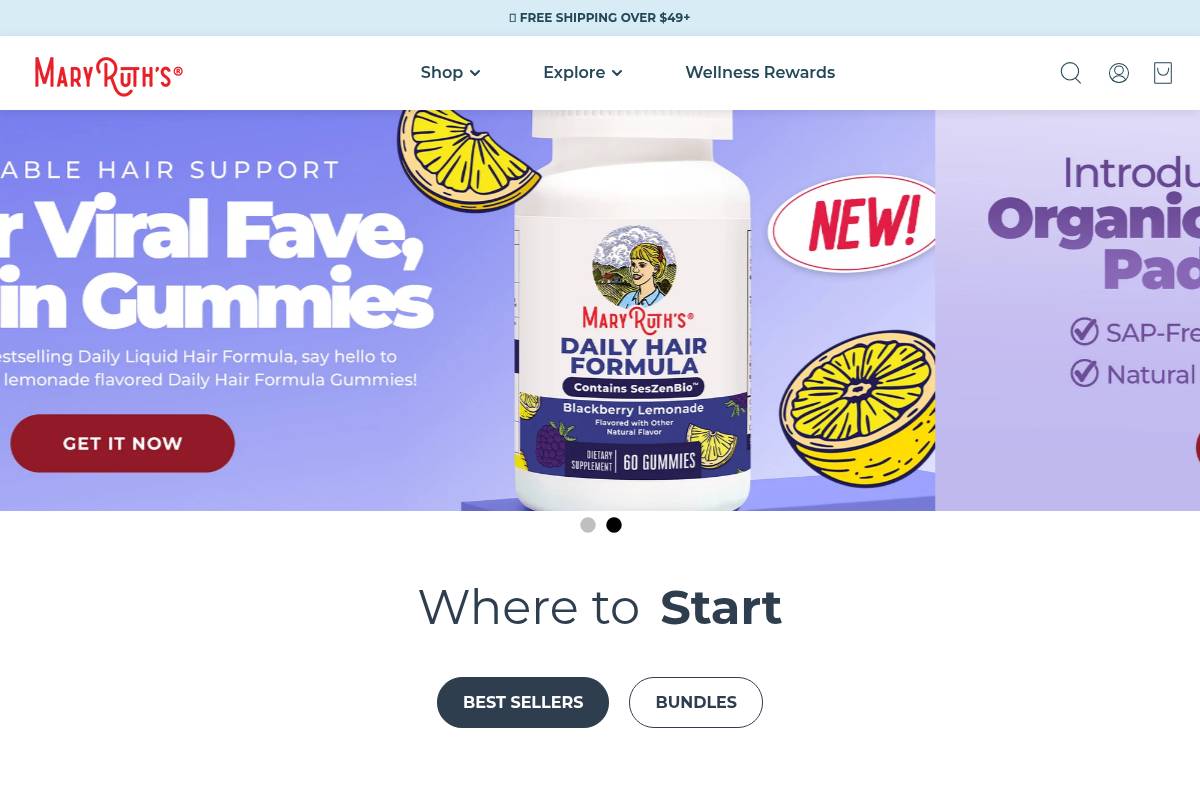 8. MaryRuth's 3-in-1 Women's Daily Probiotic: Best for Hormone Balance and Mood Support