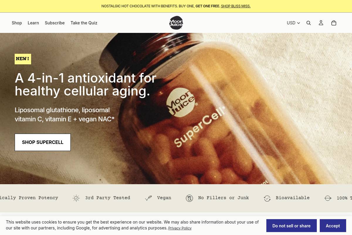 8. Moon Juice: Best for Adaptogenic Hormone and Libido Powders